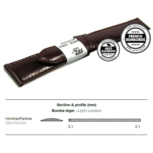 Ремешок ZRC 5030603 CALF BROWN 18MM