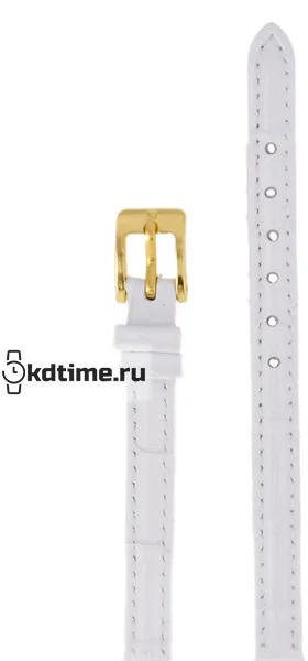 Ремень Nagata 10 мм бел кроко золот застежка