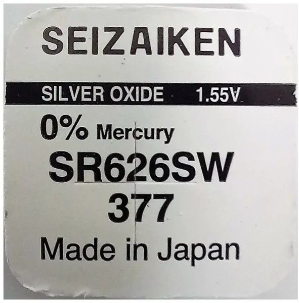 Батарейка SEIZAIKEN SZ377GR (SR626SW)
