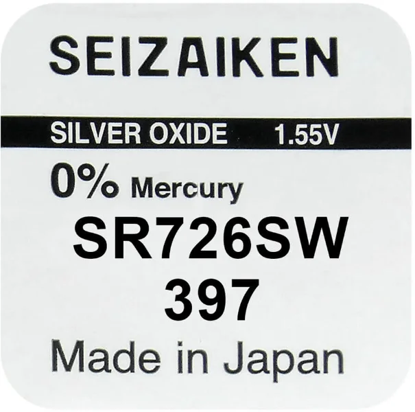 Батарейка SEIZAIKEN SZ397GR (SR726SW)