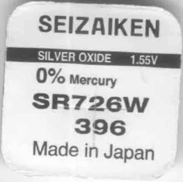 Батарейка SEIZAIKEN SZ396GR (SR726W)