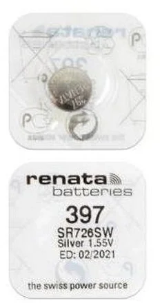 Батарейка RENATA 397 (SR726SW, SR59, SG2)