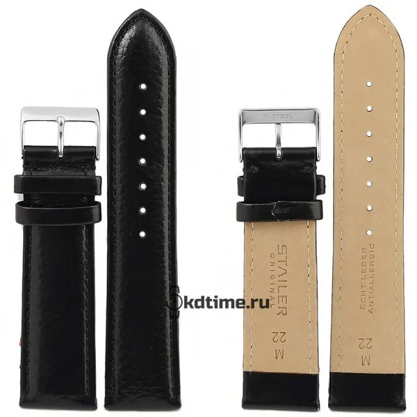 Ремень Stailer 1601-2201 22 мм чер кожа