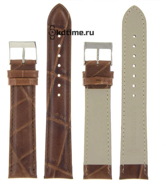 Nagata 20 мм кор croco с серебряной застёжкой ремень
