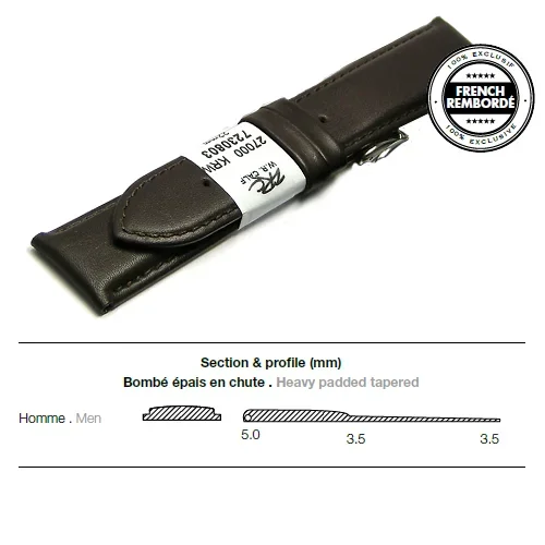 Ремешок ZRC 7230603 CALF BROWN 18MM