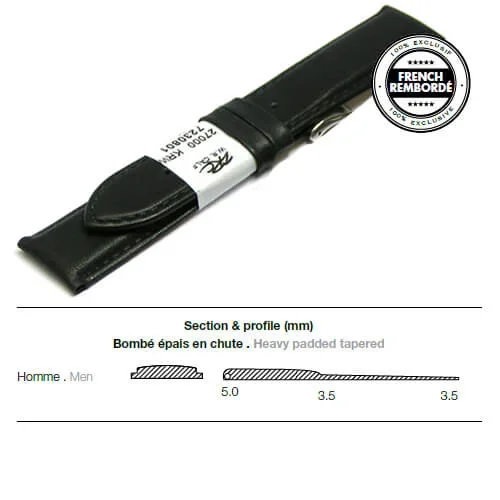 Ремешок ZRC 7230801 CALF BLACK 22MM
